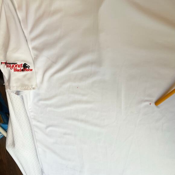 Adidas Puremotion Coolmax Men Polo Shirt Size M White Short Sleeve Golf Shirt - Picture 9 of 9